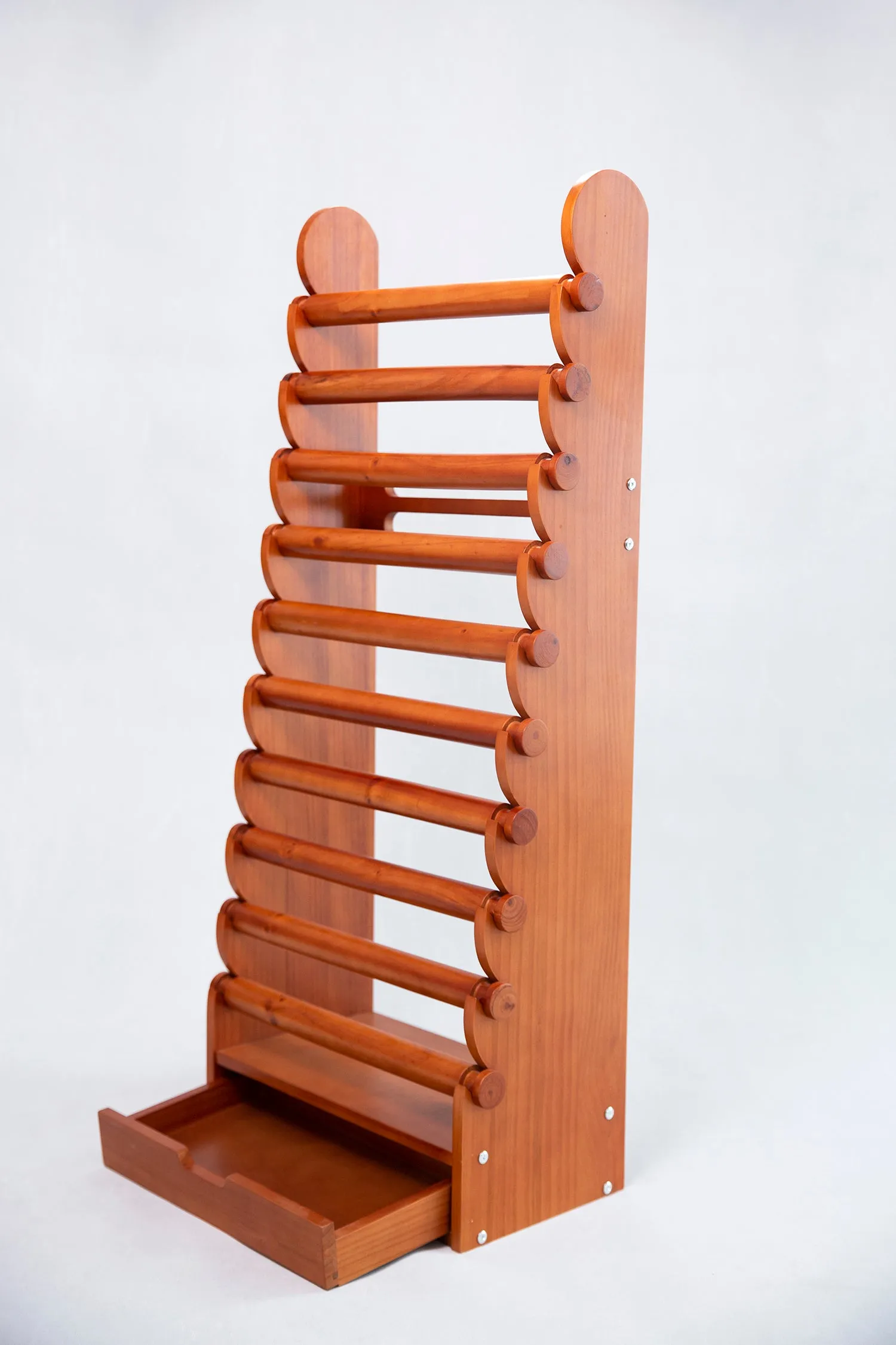 the light wood 10-tier bracelet display — view 3