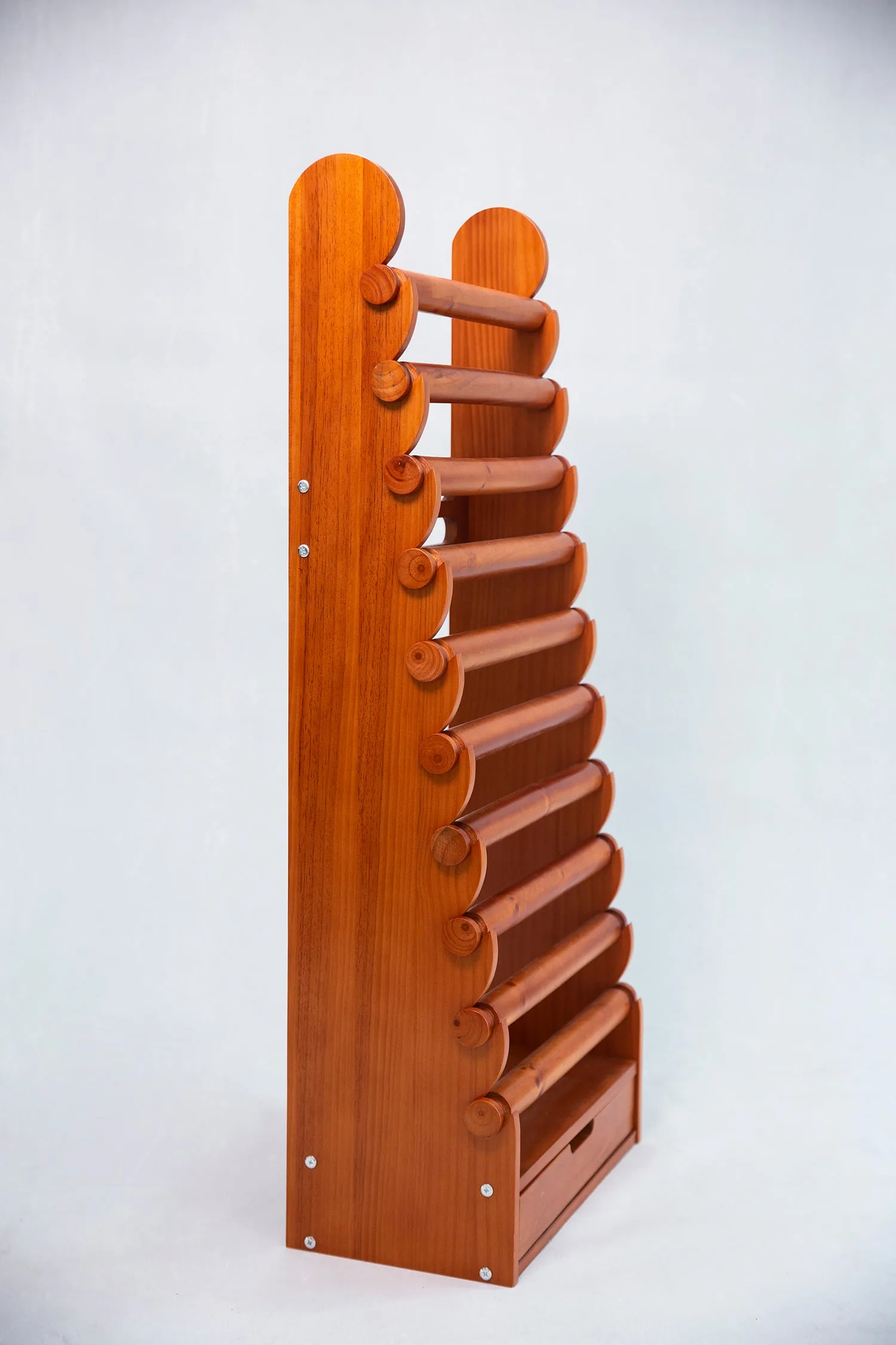 the light wood 10-tier bracelet display — view 4