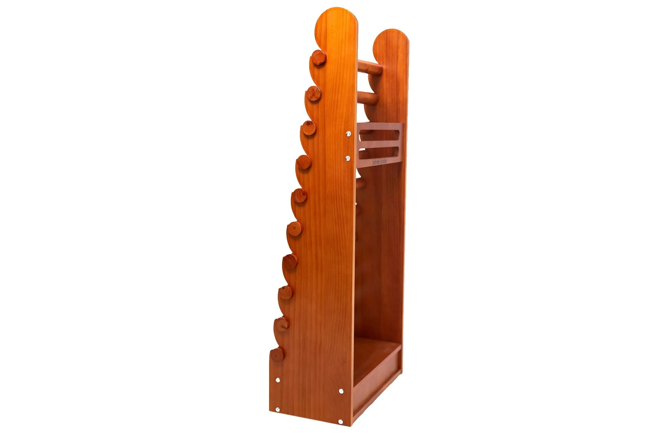 the light wood 10-tier bracelet display — view 10