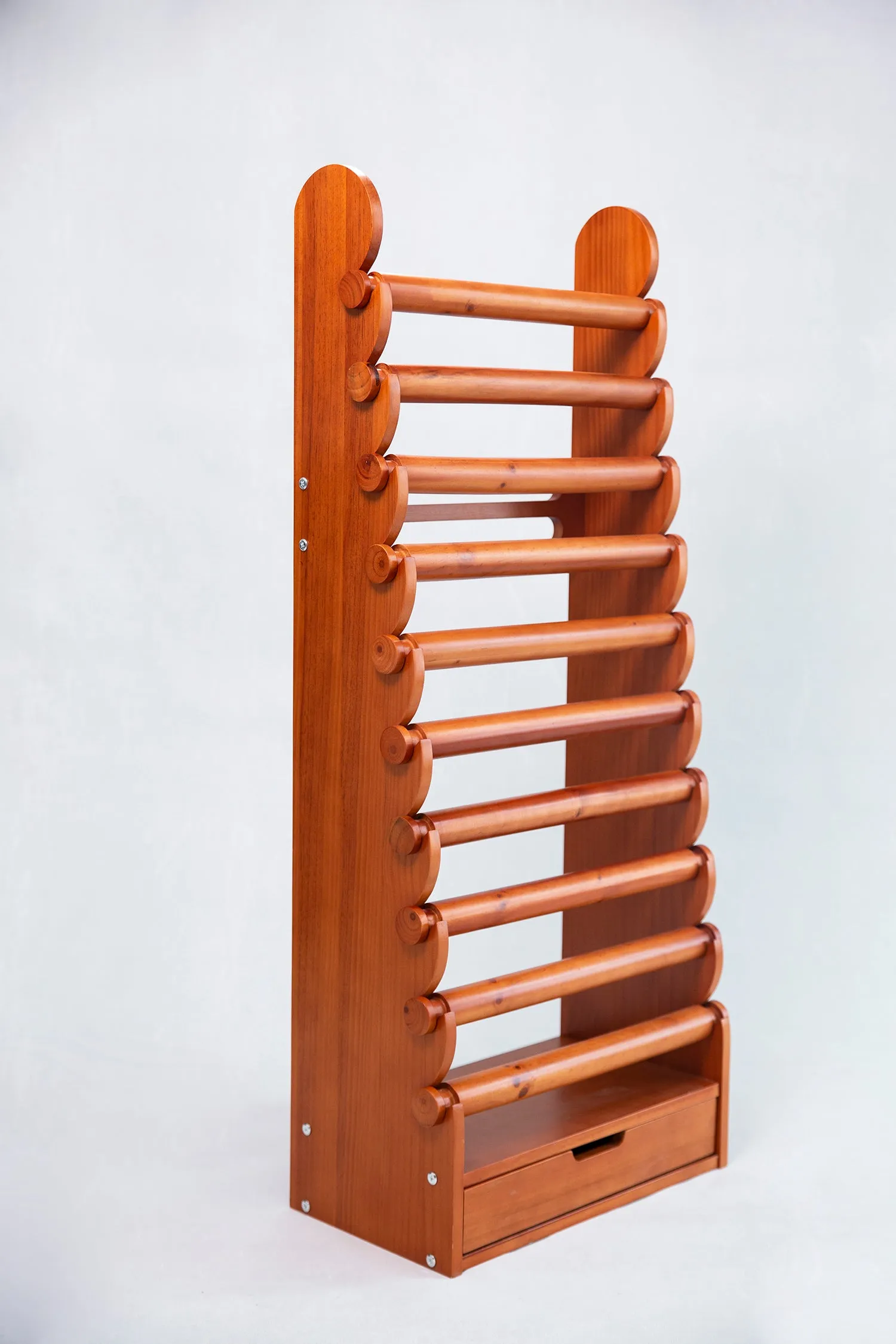 the light wood 10-tier bracelet display — view 11