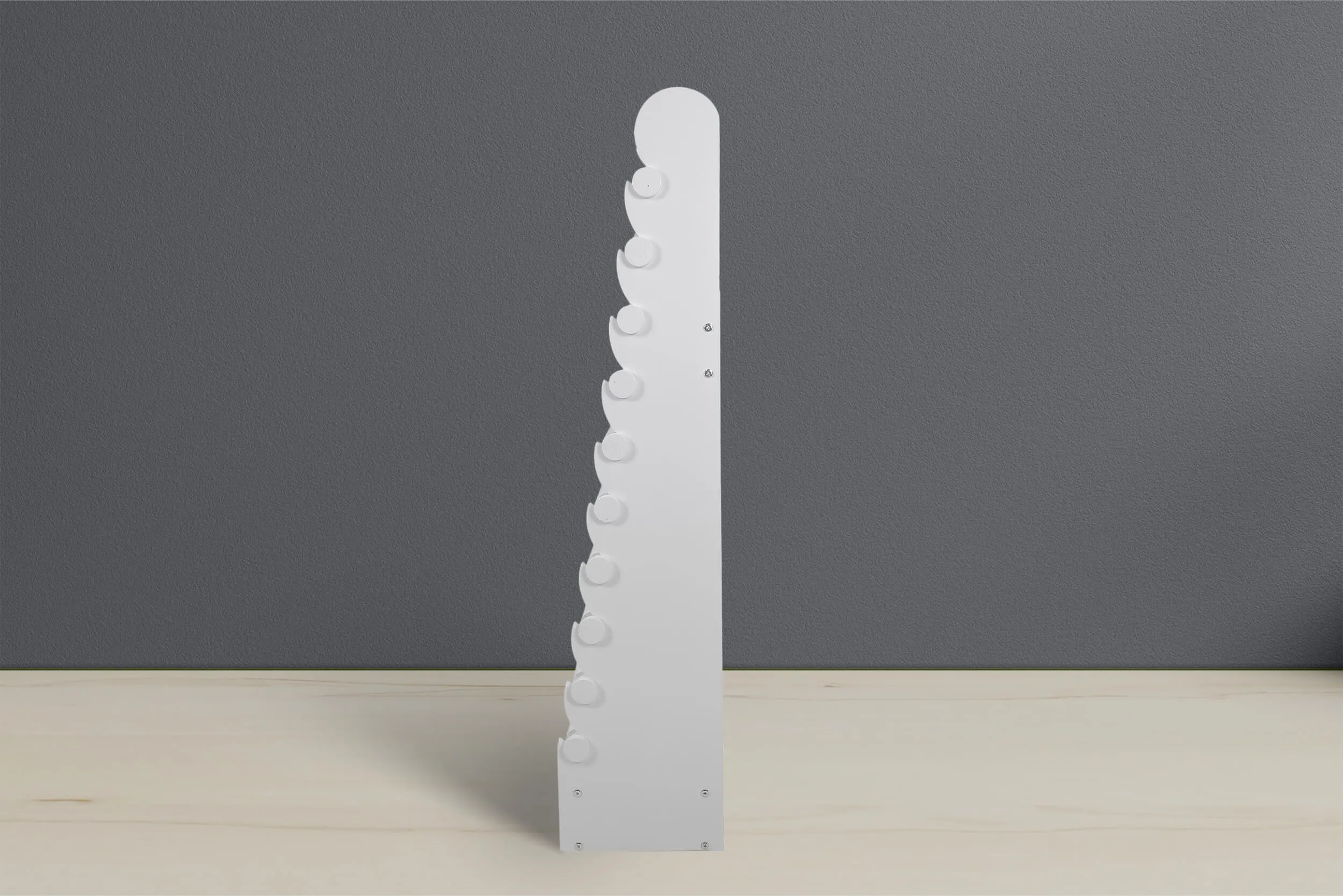 the white 10-tier bracelet display — view 14