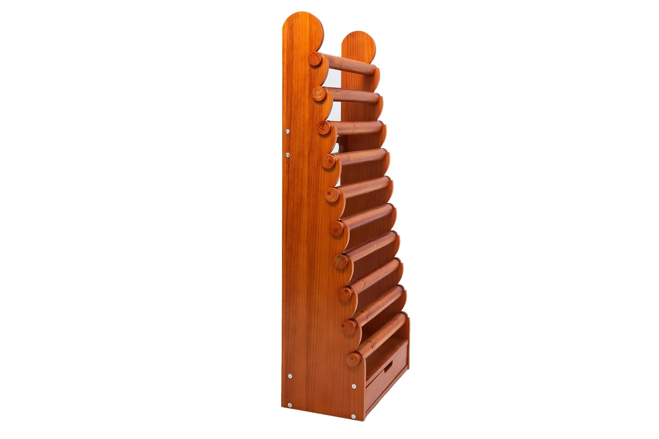 the light wood 10-tier bracelet display — view 12