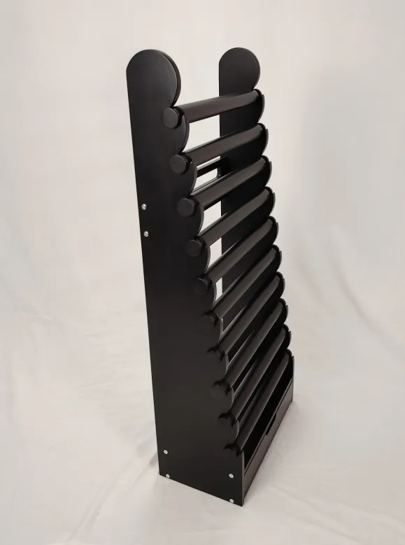 the black 10-tier bracelet display — view 25