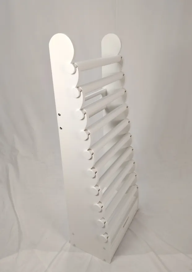 the white 10-tier bracelet display — view 8